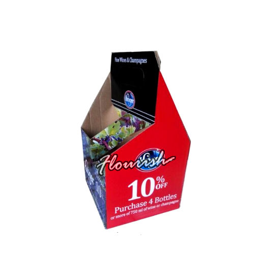 Strong Durable Heavy Duty Corrugated Paper Fine Wine Champagne Triangular Tube Box