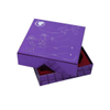 Elegant Purple Cardboard Makeup Packaging And Storage Paper Box