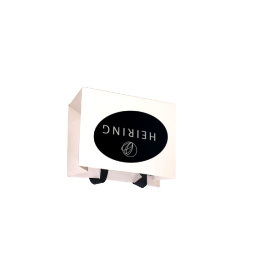 Coated Ladies Shopping Wrapping Cardboard Paper Hand Bag 
