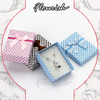 Special Texture Purple Art Paper Jewelry Brooch Gift Box