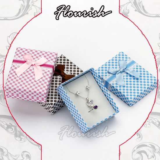Special Texture Purple Art Paper Jewelry Brooch Gift Box