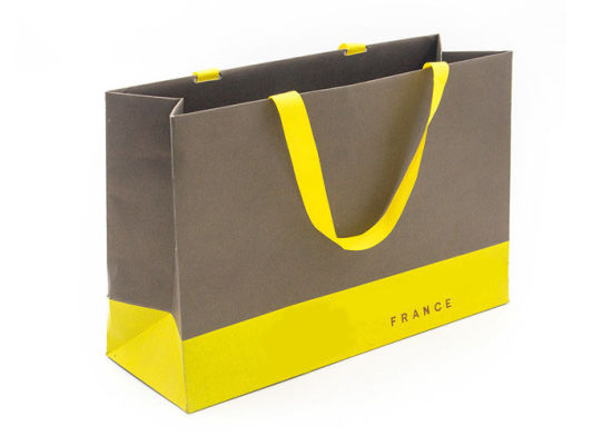 Custom Printed Logo Matte Laminated Apparel Packaging Garnet Bag