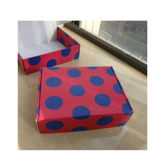 Red Cardboard Lady's Shoe Storage Paper Box