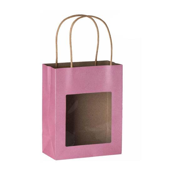 Pure Kraft Paper Bag with Twist Handle in 100 GSM
