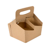 Eco-Friendly Brown Kraft Paper Coffee Wine Carrier