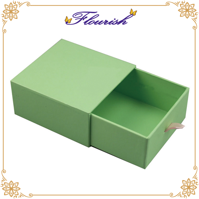green drawer cardboard box