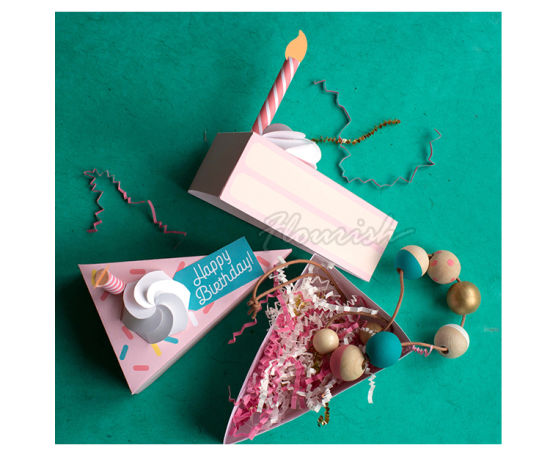 Unique Design Triangle Shaped White Wedding Gift Explosion Box