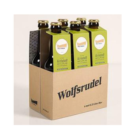 Strong Durable Heavy Duty Corrugated Paper Fine Wine Champagne Triangular Tube Box