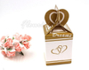 Lovely Heart Design Purple Color Paperboard Bridemaid Gift Box with Ribbon