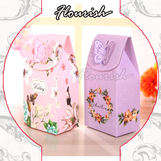 Lovely Colorful Art Paper Birthday Chocolate Dessert Carrier Bag