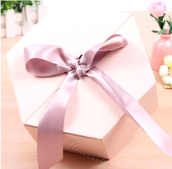 Square Romantic Pink And Grey Printed Jewelry Box