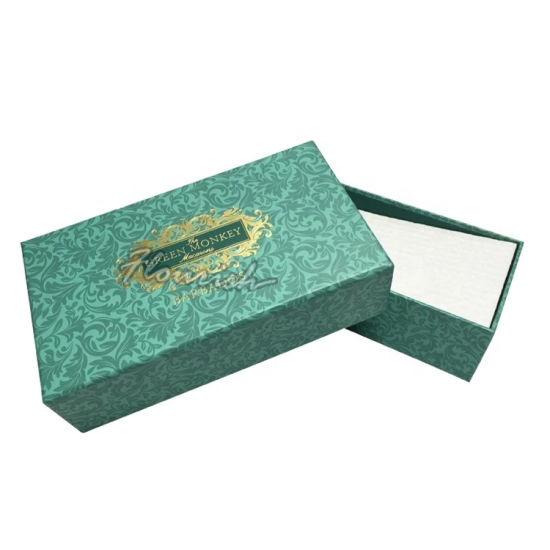 Matt Laminated Green Coated Paper Anniversary Gift Storage Surprise Box