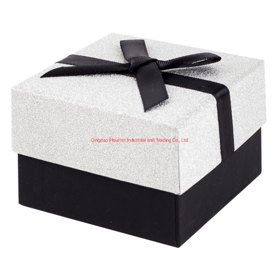 Purple Ribbon Square Shaped Birthday Gift Party Gift Boxes 
