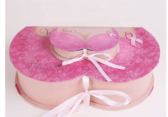 Women's Pink Underwear Bra Storage Box