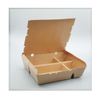 Recyclable Original Brown Kraft Paper Office Lunch Box with WIndow