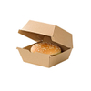 Portable Eco-Friendly Food Grade Kraft Paper Hot Dog Packaging Box