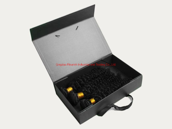 Custom Silver Stamping Lace Frontal Hair Box