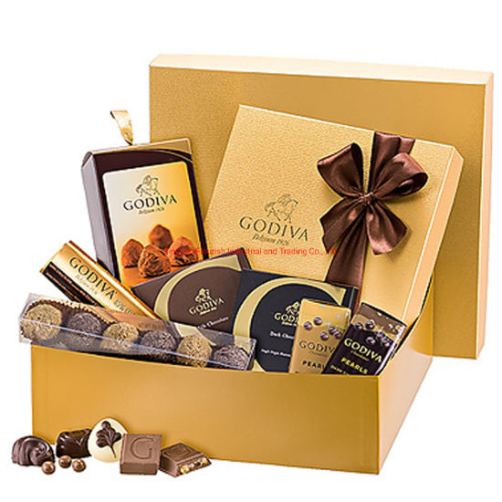 Custom Logo Luxury Golden Color Fancy Art Paper Gift Box