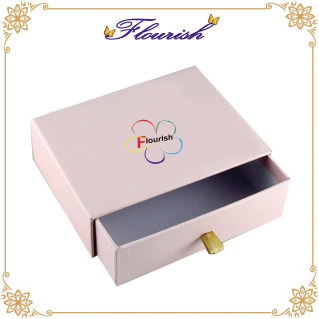 Coffee Color Luxury Pendant Necklace Sliding Gift Box