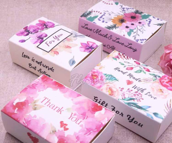 Beautiful Florist Printing Art Paper Cupcake Box