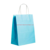 Custom Printing Blue Coated Paper Wrapping Bag 