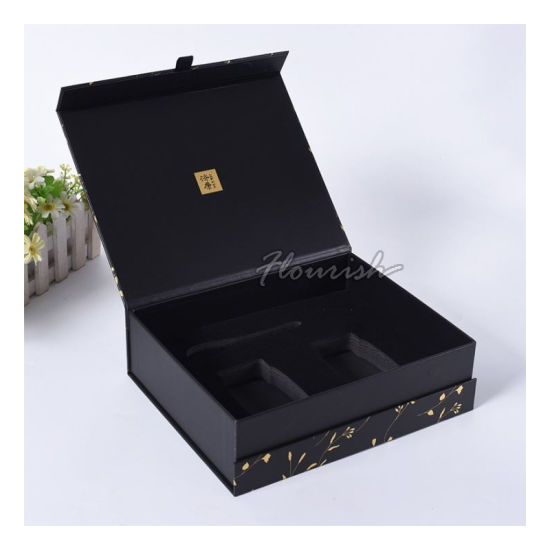 Flip Top Type Rigid Rectangle Cardboard Tea Bag Gift Box