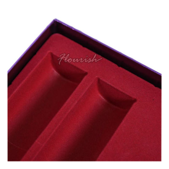 Purple Cardboard Girls Skin Care Cosmetic Gift Packing Box