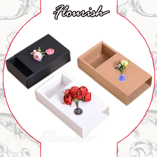 Special Designed Flip Top Kraft Paper Candy Box