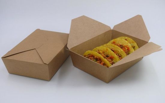 Customizable Bio-Degradable Food Grade Pizza Sandwich Window Box