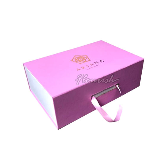 Pure White Color Cardboard Girls' Dress Gift Packing Box