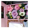 Wholesale Price Square Heart Shaped Rigid Cardboard Rose Flower Paper Box 