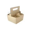 Eco-Friendly Brown Kraft Paper Coffee Wine Carrier