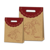 Rigid Brown Kraft Paper Diecut Bag
