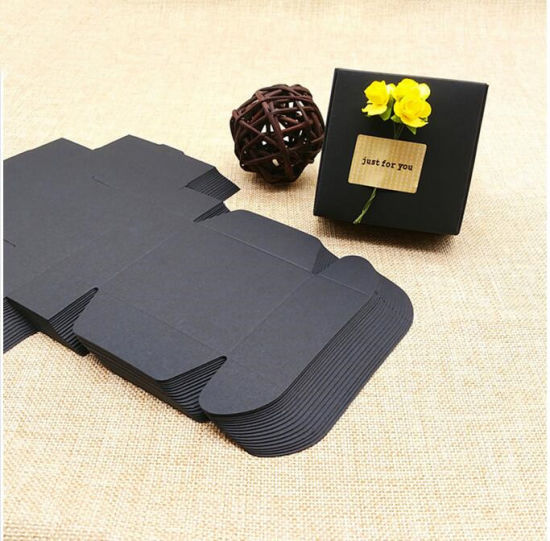 Eco-Friendly Foldable Square Shaped Kraft Paper Craft Gift Box