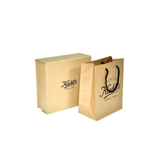 China Made Black Coated Paper Nesting Tote Bag