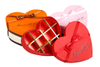 Gold Decorated Red Heart Shaped Candy Box
