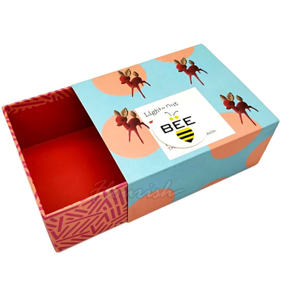 OEM Logo CMYK 4 Color Printing Sleeve Type Gift Packaging Box 