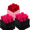 Gold Stamping Pink Color Diamond Shaped Paperboard Flower Gift Box