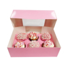 Gradient Pink And Blue Birthday Cake Box