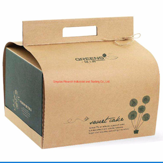 Eco- Friendly Loaf Takeaway Kraft Paper Box