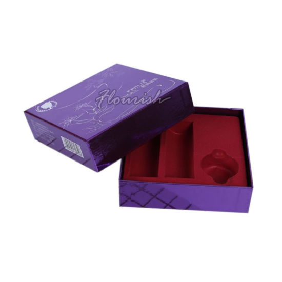 Purple Cardboard Girls Skin Care Cosmetic Gift Packing Box