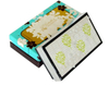 Matt Laminated Green Coated Paper Anniversary Gift Storage Surprise Box