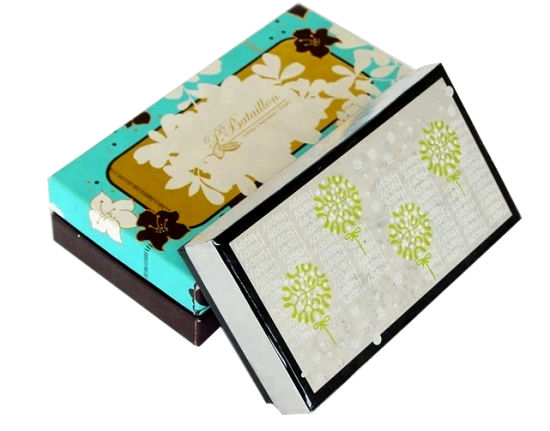 Matt Laminated Green Coated Paper Anniversary Gift Storage Surprise Box