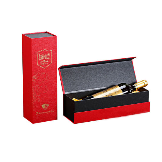 Gold Stamping Silver Stamping Gray Board Wine Box