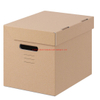 Corrugated Paper Office Archive Box with Lid 