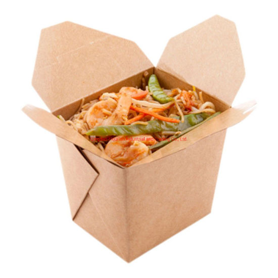 Biodegradable Easy Pack Grease Resistant Take-out Fast Food Box