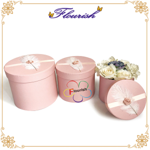 China Made Cylindrical Round Tube Flower Gift Storage Packaging Paper Box 