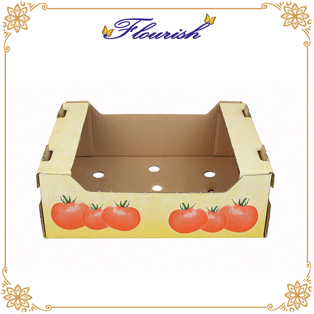 Collapsible Flat Packing Fruits Nuts Grapes Packaging Gift Paper Box 