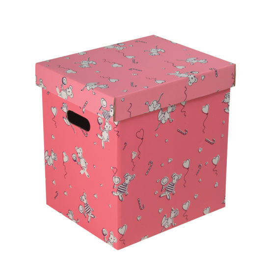 Printing Corrugated Paper House Moving Clothes Storage Carton Box