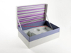 Gold Foil Cardboard Cosmetic Paper Box with Magnetic Closure